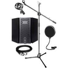MSP PF-30X Mikrofon Standı Yalıtım Paneli Xlr Kablo Pop Filter