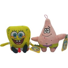 MSP Moya 2 Adet Peluş Sünger Bob, Sünger Bob + Patrick 20 cm