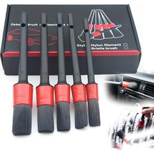 MSP Detay Fırçası, Otomobil Detay Fırçası Seti, Araba Detay Fırçası (5'li Paket), Tekerleklerin, Motorların, Iç Mekanın, Amblemlerin, Iç ve Dış Yüzeylerin, Havalandırma Deliklerinin Temizlenmesi Için