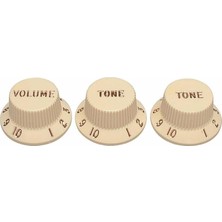 MSP Aged Strat Knobs Vintage Aged 3'lü Potans Düğmesi
