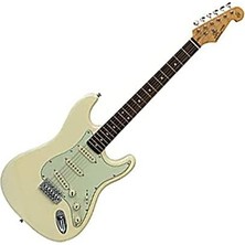 MSP Stratocaster Elektro Gitar, Vintage White
