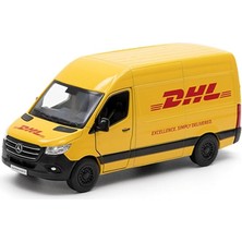 MSP Dhl Mercedes-Benz Sprinter 1:46 Ölçekli 5 Inç Döküm Metal Model Oyuncak Kargo Van