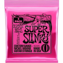 MSP Ball P03223 Super Slinky 09-42 Elektro Gitar Teli 3'lü Paket