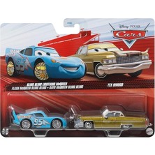 MSP Disney Pixar Pack 2 Adet Metal Araba, 1:55 – Die-Cast Bling Bling Lightning Mcqueen & Tex Dinoco