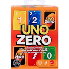 MSP Yaş ve Üzeri Çocuklar, Yetişkinler, Aileyle Bir Araya Gelinen Akşamlar, Partiler ve Seyahatler Için 2-8 Oyunculu Mattel Uno Zero Kart Oyunu, Deste ve Puan Kartı, JHH48