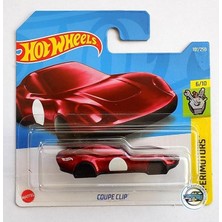MSP Wheels - Coupe Clip - Experimotors 6/10 - HCX09 - Kısa Kart - Anahtarlık - Kırmızı Metalik - Mattel 2022