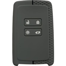 MSP Keys Anahtar Koruma Kılıfı, Petek Desenli, Gri-Siyah, Clio 5, Megane 4, Captur, Kaleos, Kadjar ile Uyumlu