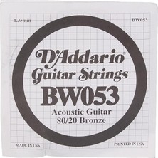 MSP BW053 Akustik Tek Tel, 80/20 Bronze Wound, 053, (Mi) Pak