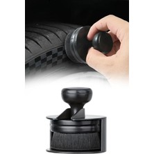 MSP Temizlik Fırçası, Lastik ve Iç Mekan Detaylı Temizlik Için Yumuşak Tüylü Fırça, Siyah, 60MM x 62MM