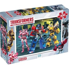 MSP Games Transformers Lisanslı 200 Parça 33X48CM Çocuk Puzzle Yapboz Serisi