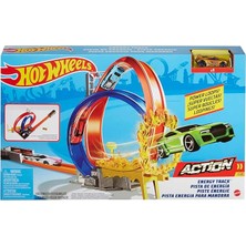 MSP Wheels Enerji Pisti Yarış Seti, Çift Çember ve 1 Hot Wheels Arabası Içerir, 5 Yaş ve Üzeri Için GND92