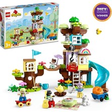 MSP Duplo 3’ü 1 Arada Ağaç Ev 10993-3 Yaş ve Üzeri Için Yaratıcı Oyuncak Yapım Seti (126 Parça)