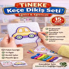 MSP Keçe'den 15 Adet El Işi Dikiş Kiti Desenli Kolay ve Eğlenceli Hobi Eğitici Öğretici Figür 15 Li