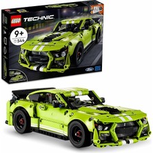 MSP Technic Ford Mustang Shelby GT500 42138 – 9 Yaş ve Üzeri Çocuklar Için Doğum Günü Hediyesi Fikri, 2 Adet Çek–bırak Motor Fonksiyonu Içeren Yarış Arabası Yaratıcı Oyuncak Yapım Seti (544 Parça)