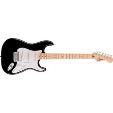 MSP Squier Sonic Stratocaster Black - Maple Elektro Gitar