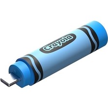 aklow akyoleticaret 128GB Crayola Usb-C Flash Sürücü; Gök Mavisi, 300MB/S'YE Kadar Okuma Hızı, USB 3.2 Gen 1, USB Type-C, Pastel Boya Şekilli Sürücü, SDCZIC-128G-G46B