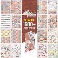 MSP Planner Sticker Set - 1500+ Adet Çıkartma - Takvim, Ajanda, Günlük, Planlayıcı, Not Defteri, Journal Için Düzenleyici Etiketler - Scrapbook Sticker - Stickeralbum - 3 Aylık Sticker Book