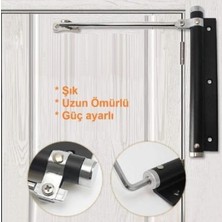 aklow akyoleticaret Servo Otomatik Kapı Kapatıcı (Kapı Itme Yayı, Bahçe Kapısı Kapatıcı)