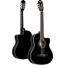 MSP MGX-100BK-BAG Üst Seviye Klasik Gitar 4/4 Sap Ayarlı Gül Klavye