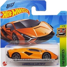 MSP Wheels - Lamborghini Sián Fkp 37 - Hw Exotics 1/10 - HKH93 - Short Card - Turuncu - Mattel 2023