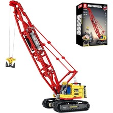 MSP Technic 22006 Paletli Vinç (Crawler Crane) Kumanda&motorlu Yaratıcı Yapı Blok Seti Building Blocks - 1322 Parça