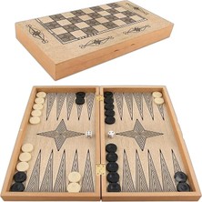 MSP Marmara Yakma Ahşap Tavla – 12 mm Mdf Kasa, Parlak Selefon Kaplama, 36 mm Krem & Siyah Tavla Pulları, 9 mm Zar – Dayanıklı, Şık ve Tasarım