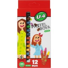 MSP Boya Seti, 12 Renkli, Okul ve Sanat Kullanımına Uygun, Çocuklar Için, Pastel Boya Kalemi, Kolay Uygulanabilir, Canlı Renkli, Yüksek Kalite, 12'li