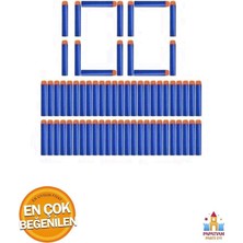MSP 100 Adet Yumuşak Nerf Mermisi: Uzun Menzilli Atışlar Için Mavi