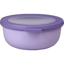 MSP - Cirqula Çok Amaçlı Kase Yuvarlak Nordic Lilac – 750 ml – Saklama Kutusu, Buzdolabı Kutusu, Derin Dondurucu, Mikrodalga Fırın Kabı ve Kapaklı Servis Kasesi Olarak Kullanılabilir