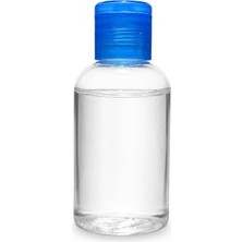 aklow akyoleticaret 50 Adet 50 ml Boş Plastik Şişe OM61 Mavi Kapak