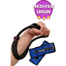 MSP Wrist Bilek ve Ön Kol Güçlendirme Aleti Kas Yapma Çalıştırma Aleti + 0.5 kg x 2 Adet Bilek Ağırlığı, Wrist-Ağırlıklyt
