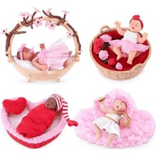 MSP Baby Tatlı Kalpler Sürpriz Paket MNB22000 Özel Kalp Kapsül Içinde Ultra Gerçekçi Mikro Bebek ve Tematik Oyun Aksesuarları
