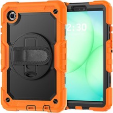 MSP Samsung Galaxy Tab A11 / A9 8.7inç ile Uyumlu Kılıf Defender Askılı Pars Case Fuji X110 X130 Turuncu