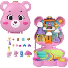 MSP Pocket™ Care Bears Mikro Oyun Seti Polly Pocket ve Care Bears Bebekler ve Oyun Seti, Oyuncak Araba ve Temalı Aksesuarlar, Mini Seyahat Oyuncağı JCC14