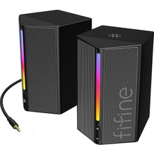 MSP Bilgisayar Hoparlörü, Rgb'li Masaüstü Bilgisayar Hoparlörleri, Ses Kontrolü, Oyun Hoparlörleri USB ile Çalışan, 3,5 mm Aux Ses Kablosuyla Çalışır, Dizüstü Bilgisayar Monitörü, Telefon