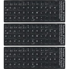 MSP MF01 F Klavye Sticker/3 Adet-Laptop Pc Uymlu-Silinmez/türkçe F Klavye Sticker (3)