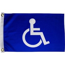 MSP 'n Rescue Üniseks Handicap Bayrağı 30,48 x 45,72 cm Handicap Bayrağı, Mavi, 30,48 cm x 45,7