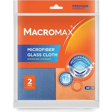 MSP Max Mikrofiber Cam Bezi 2'li Set, Mikrofilament Teknolojisi ile Leke ve Iz Bırakmaz Ayna Bezi