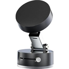 MSP Manyetik Araç Telefon Tutucu | Vakumlu Güçlü Sabitleme | Magsafe Uyumlu | Minimalist Tasarım Siyah Lvt-01