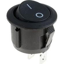 MSP Yuvarlak 2 Pin Anahtar Rocker Switch Mini Buton Kcd1 Siyah 16MM Açma Kapama