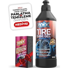 MSP Lastik Parlatıcı Temizleyici Jel Lastik Temizleme Jeli 500ML + Sünger Hediyeli.