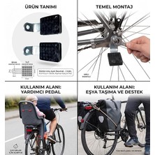 MSP Arka Ayak Basamak 2'li Set, Metal Gövde