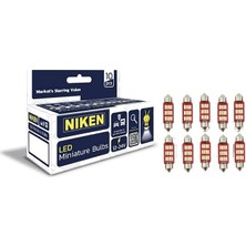 MSP 36MMSOFIT LED,12-24V, Araç Iç Aydınlatma Için, Minyatür Ampuller, 10 Adet