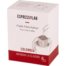 MSP Pratik Filtre Kahve - Colombia Antioquia La Claudina - 5 Adet -%100 Arabica