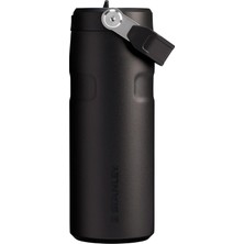 MSP Iceflow™ Aerolight™ Flip Straw 2.0 Pipetli Su Şişesi, Siyah 2.0, 0.47 Litre