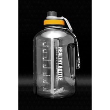 MSP Winta Bpa Içermez Motivasyonel Su Matarası 2.5 Lt Siyah Su Matarası, Su Şişesi, Suluk (Çantasiz) VLT1302