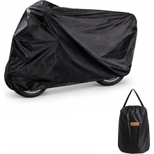 MSP Universal Su Geçirmez Motosiklet Scooter Brandası Örtüsü Lastikli Taşıma Çantalı 185X70X100 cm AL5493