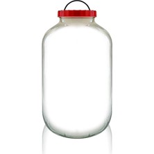 MSP cc Cam Kavanoz Kapaklı - 8 Litre Cam Turşu Kavanozu
