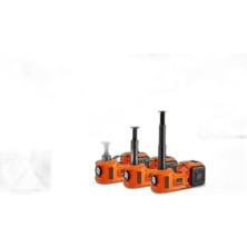 MSP Powerlift Pro 5 Ton Çok Fonksiyonlu Elektrikli Hidrolik Kriko Lift Kaldırma/kompresör/bijon Sökme/led Işık, Turuncu