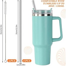 MSP Parça Çelik Paslanmaz Pipet Seti 31 cm Sıcak Soğuk Güvenli Kullanım Sağlayan Tüm Içecekler Için Pipetler